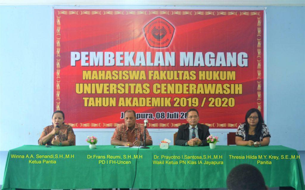 Pembekalan Magang Mahasiswa Hukum