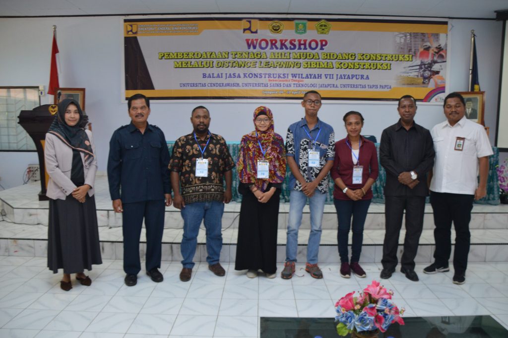 WORKSHOP PEMBERDAYAAN TENAGA AHLI MUDA BIDANG KONTRUKSI MELALUI DISTANCE LEARNING SIBIMA KONTRUKSI.