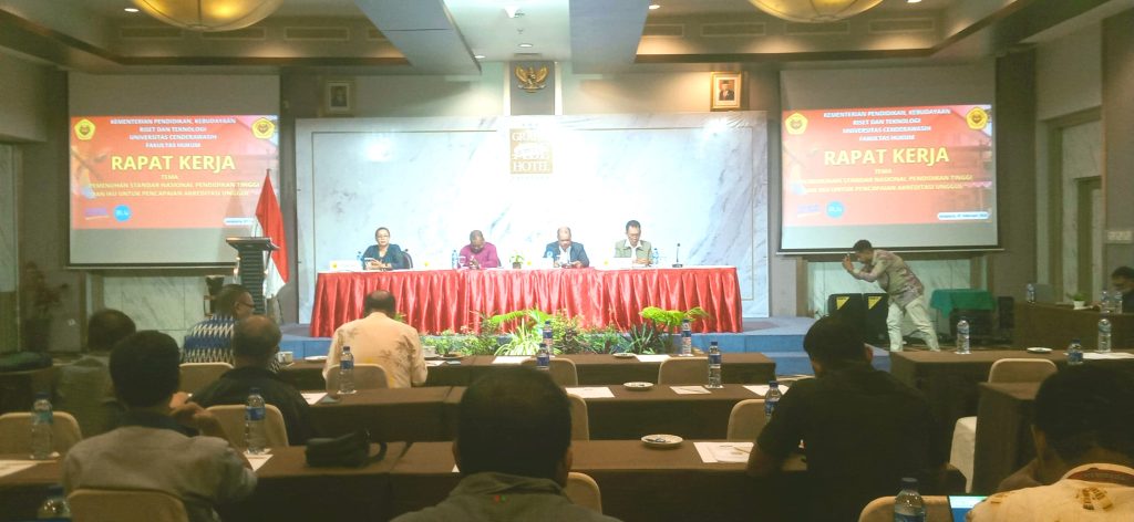 Raker FH : Pemenuhan Standar Nasional Pendidikan Tinggi dan IKU untuk Pencapaian Akreditasi Unggul.