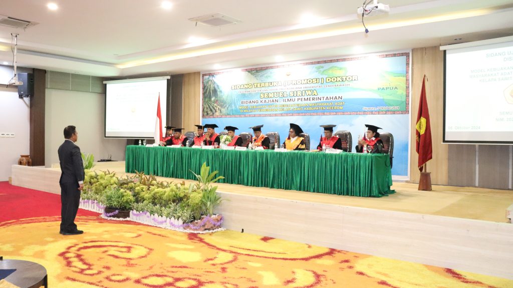 Disertasi Tentang Kesejahteraan Masyarakat Adat Di Keerom, Replikanya Diminati Sekda Kabupaten Jayapura.