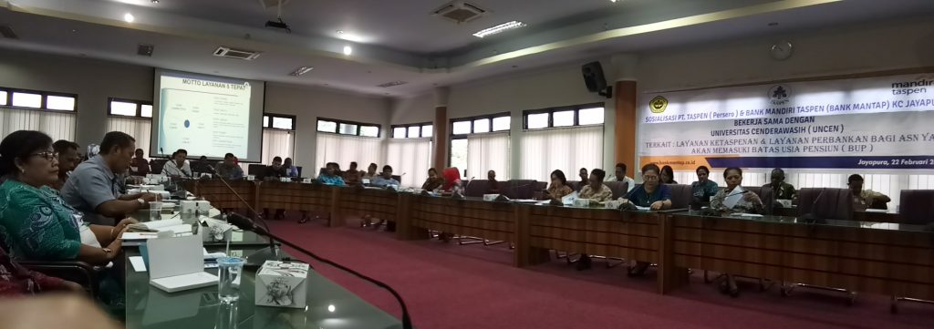 PT. TASPEN dan Bank Mandiri Taspen beri Sosialisasi di Uncen