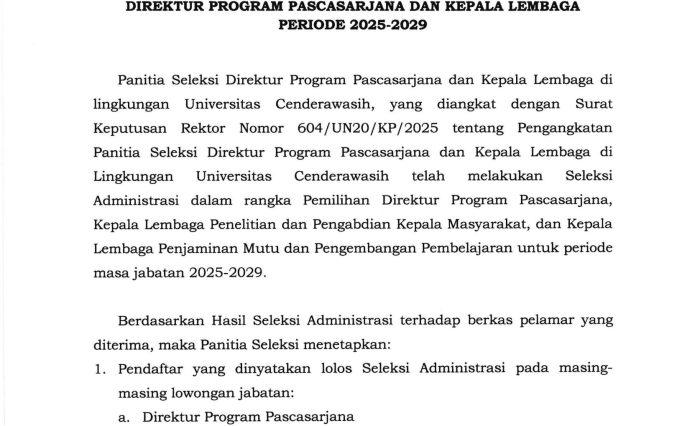 Pengumuman Hasil Seleksi Adm Direktur Program Pascasarjana dan Kepala Lembaga_Page_1