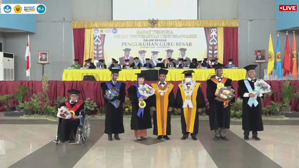 Pengukuhan 5 Guru Besar Uncen Berasal Dari 4 Fakultas.