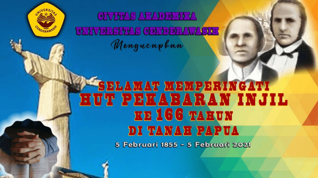 SELAMAT MEMPERINGATI HUT MASUKNYA INJIL DI TANAH PAPUA KE-166