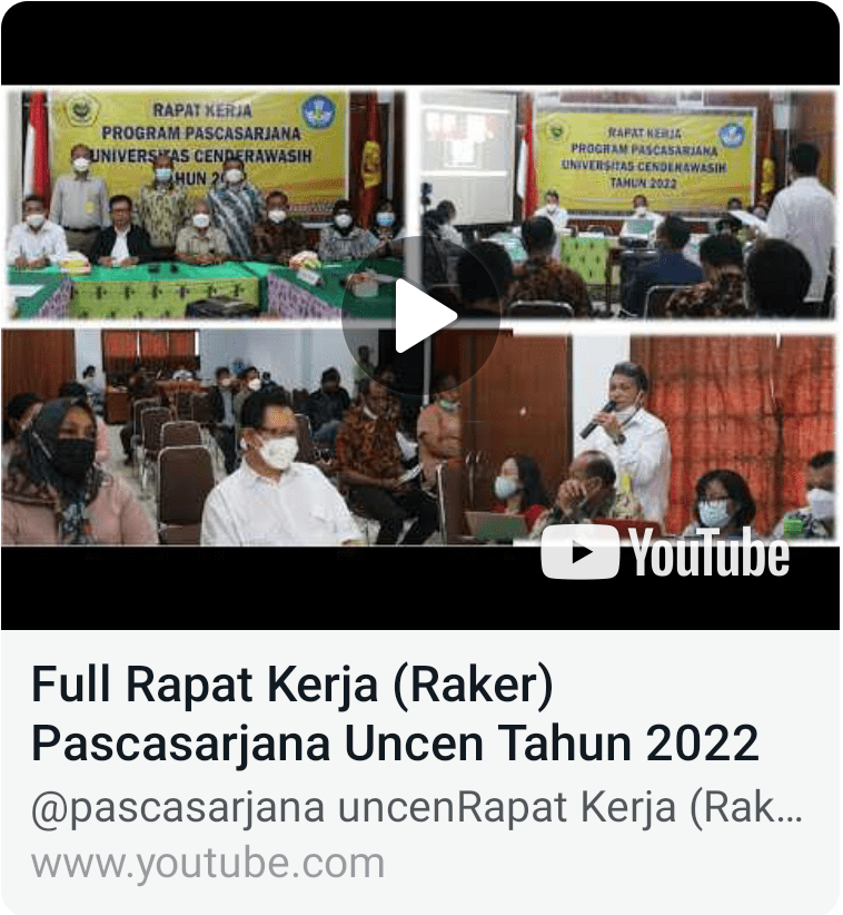 RAKER PASCASARJANA TAHUN 2022