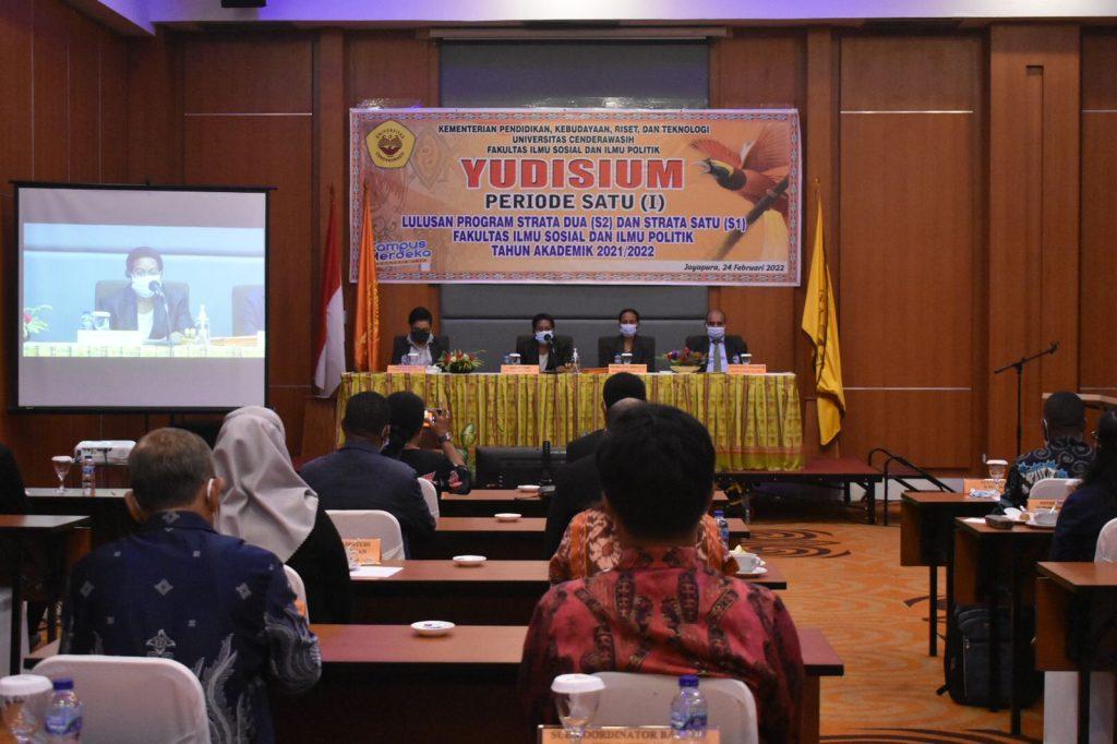 FISIP UNCEN MEYUDISIUM 107 ORANG  SECARA VIRTUAL