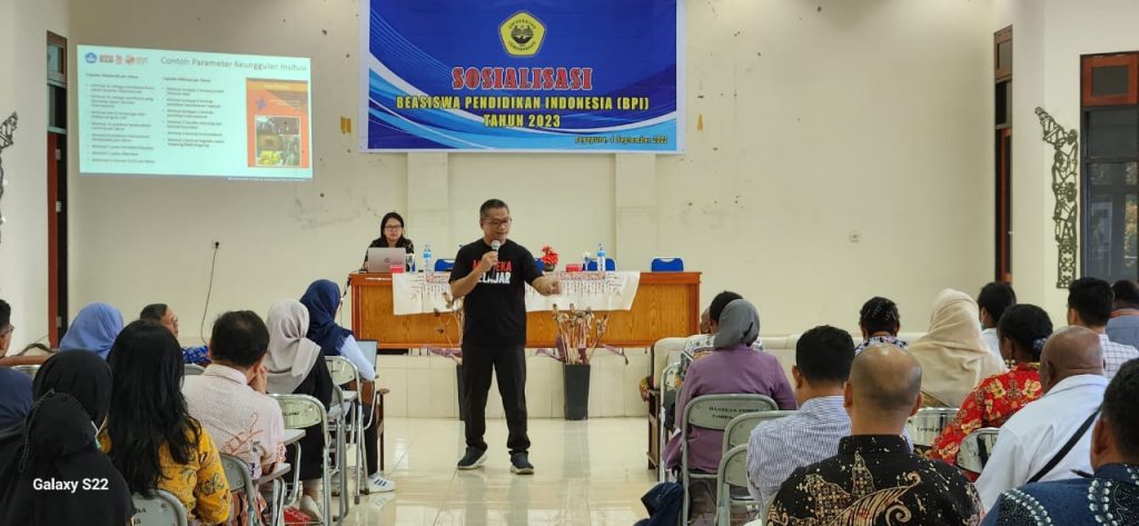 Sosialisasi Beasiswa Pendidikan Indonesia ( BPI) Tahun 2023.