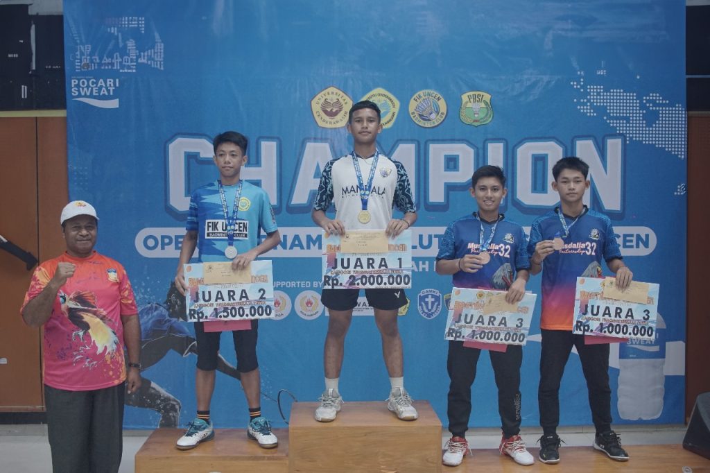 OPEN TOURNAMENT BULUTANGKIS FIK UNCEN 2023 DIIKUTI LEBIH DARI 300 PESERTA