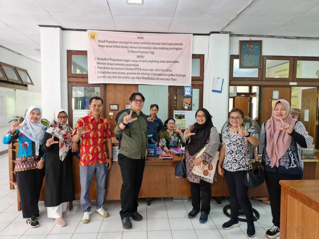 ANRI Kunjungi UPT Perputakaan Uncen : Riset Literasi dan Memori Kolektif Budaya Papua.
