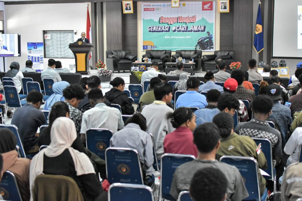 Sinergitas Uncen, Jasa Raharja, Astra Motor Dan Polda Papua Kembali Gelar Seminar Safety Riding di FT Uncen