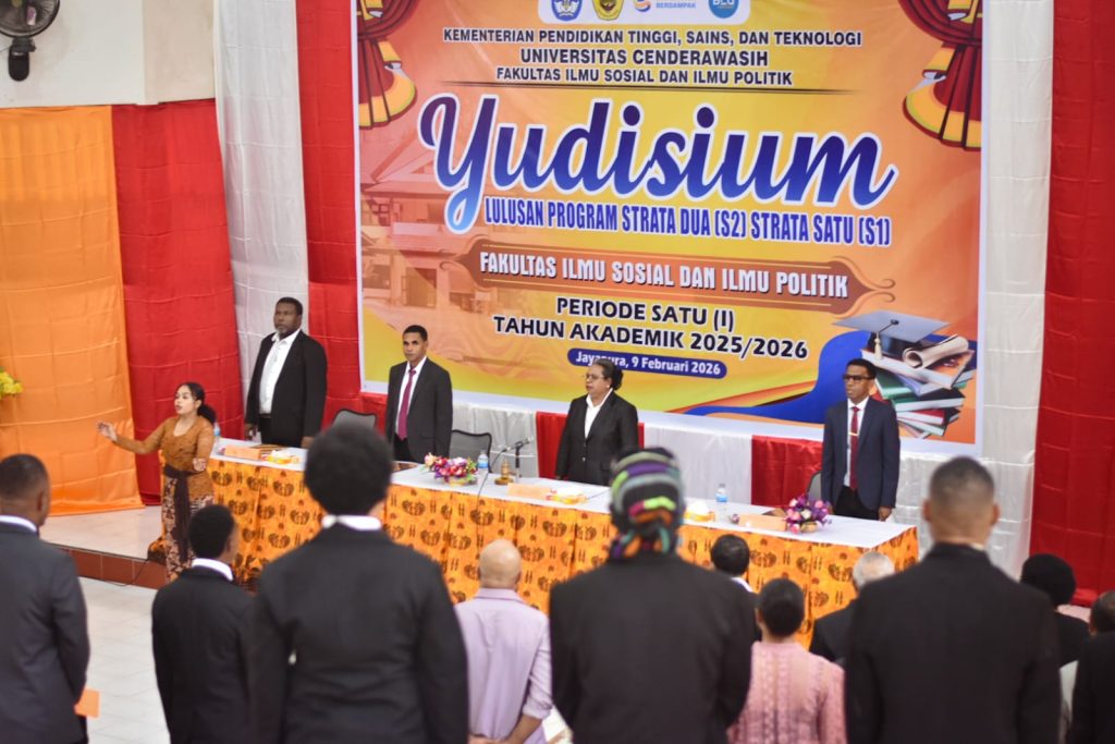 Yudisium Periode I Tahun 2026, FISIP UNCEN Luluskan 44 Mahasiswa.