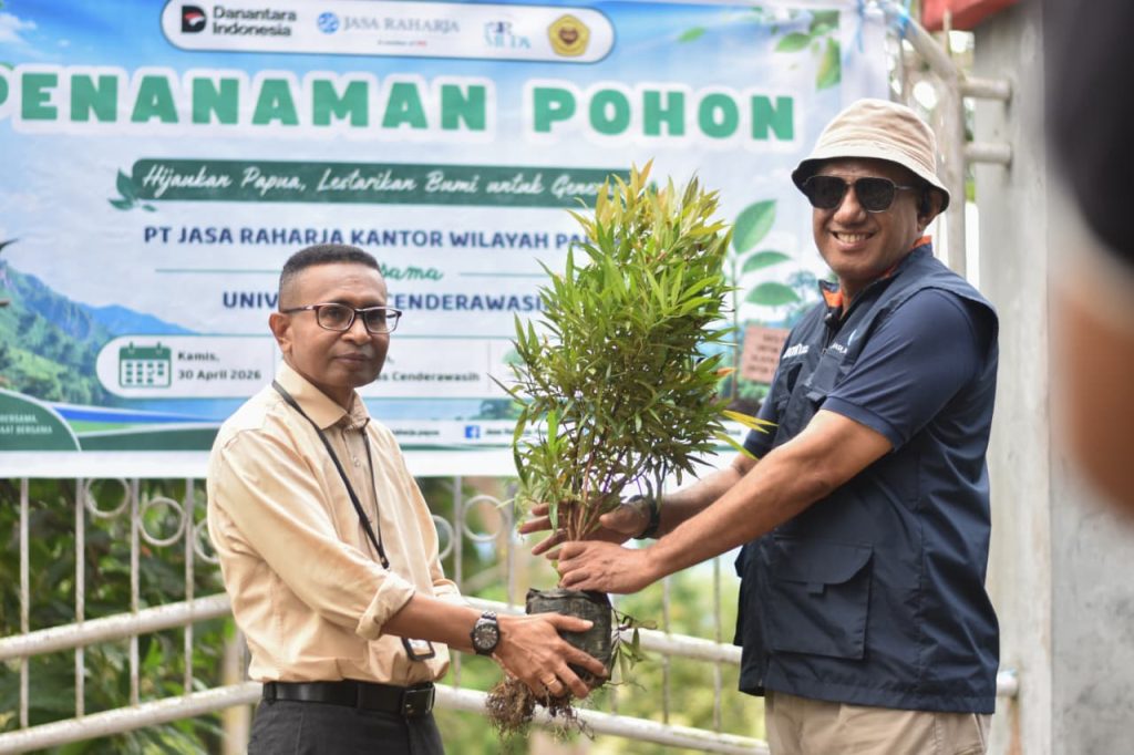 Uncen dan Jasa Raharja Papua Kolaborasi Penghijauan Kampus melalui Penanaman Pohon