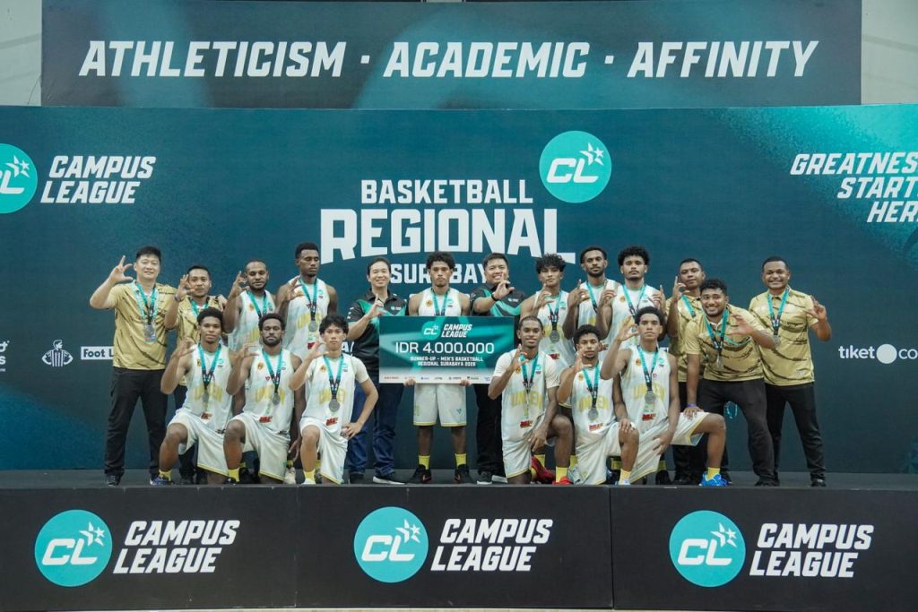 Tim Basket Uncen Raih Juara 2 Campus League Region Surabaya, Siap Melangkah ke Tingkat Nasional